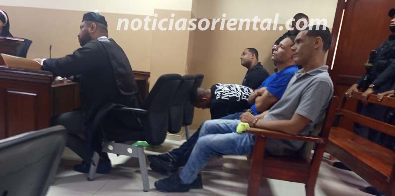 Parte de los imputados en el juicio.