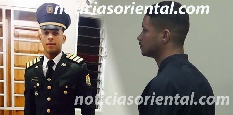 Teniente Anderson Lewis Rosario Pérez y imputado Alvi Grand Báez Guzmán.