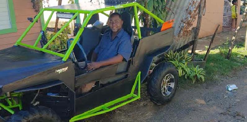 Isabel Hungría Mejía Hernández (a) Bebe, en el vehículo.