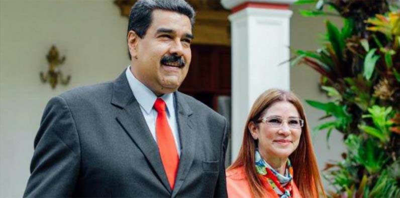 Nicolás Maduro y Cilia Flores.