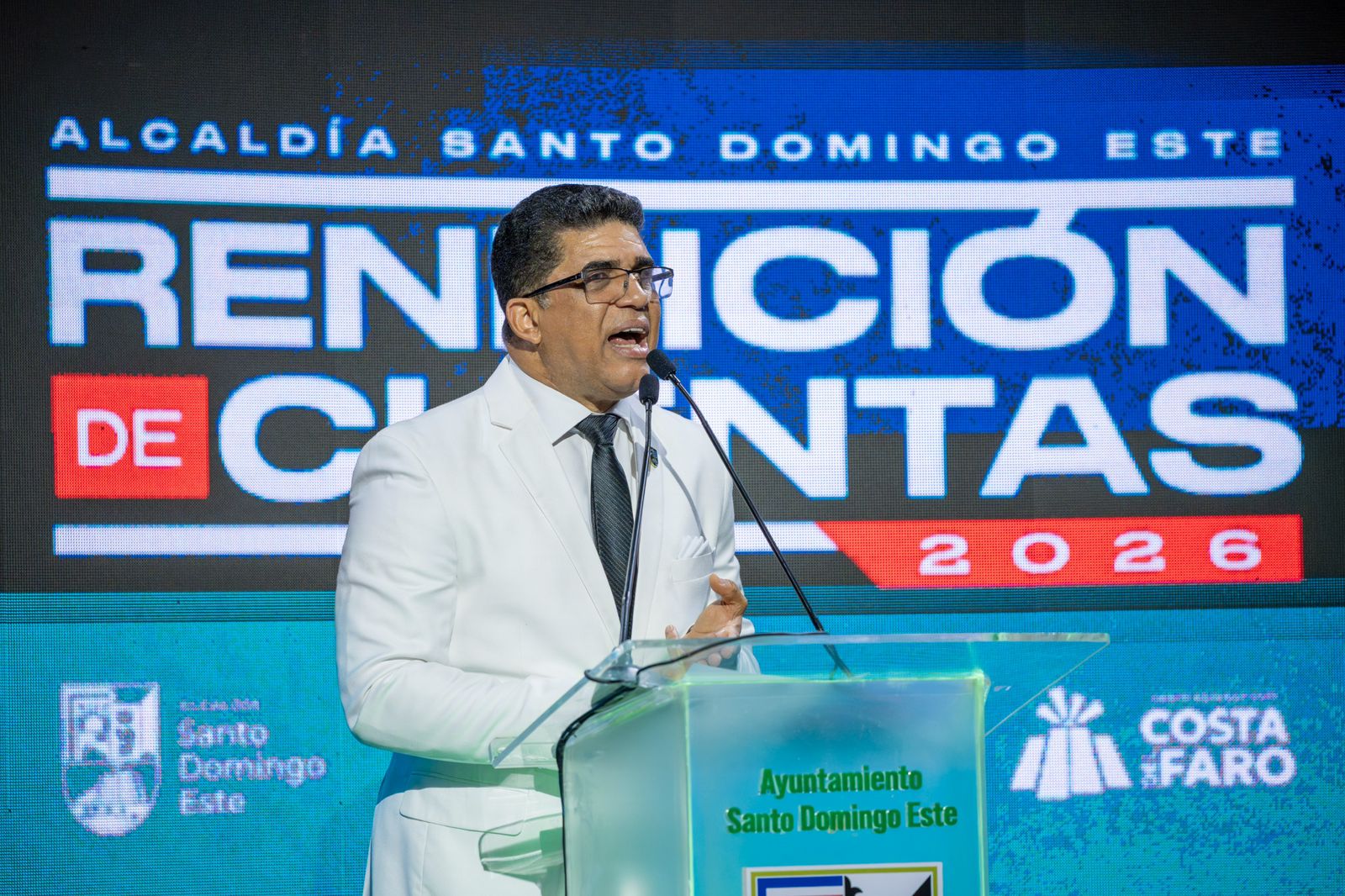 En Rendición de Cuentas, el alcalde de Santo Domingo Este, Dío Astacio.